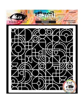 Visible Image Bauhaus 6x6 Inch Stencil (HL9447)