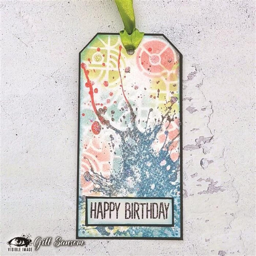 Visible Image Fluid Background A6 Stamp Set (EM9470) Visible Image Fluid Background A6 Stamp Set (EM9470)