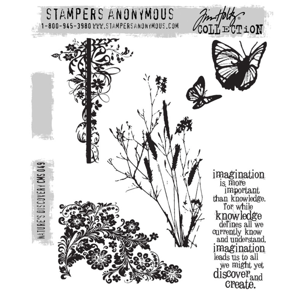 Stampers Anonymous Curations Collection Cling Stamps Nature's Discovery (CMS049) Stampers Anonymous Curations Collection Cling Stamps Nature's Discovery (CMS049)