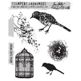 Stampers Anonymous Curations Collection Cling Stamps Artful Flight (CMS069)