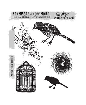 Stampers Anonymous Curations Collection Cling Stamps Artful Flight (CMS069) Stampers Anonymous Curations Collection Cling Stamps Artful Flight (CMS069)