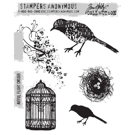 Stampers Anonymous Curations Collection Cling Stamps Artful Flight (CMS069) Stampers Anonymous Curations Collection Cling Stamps Artful Flight (CMS069)
