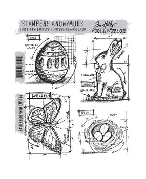 Stampers Anonymous Curations Collection Cling Stamps Easter Blueprint (CMS144) Stampers Anonymous Curations Collection Cling Stamps Easter Blueprint (CMS144)