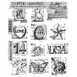 Stampers Anonymous Curations Collection Cling Stamps Mini Blueprints #2 (CMS146)
