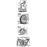 Stampers Anonymous Curations Collection Cling Stamps Easter Mini Blueprints Strip (THMB005)