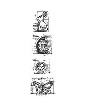 Stampers Anonymous Curations Collection Cling Stamps Easter Mini Blueprints Strip (THMB005) Stampers Anonymous Curations Collection Cling Stamps Easter Mini Blueprints Strip (THMB005)