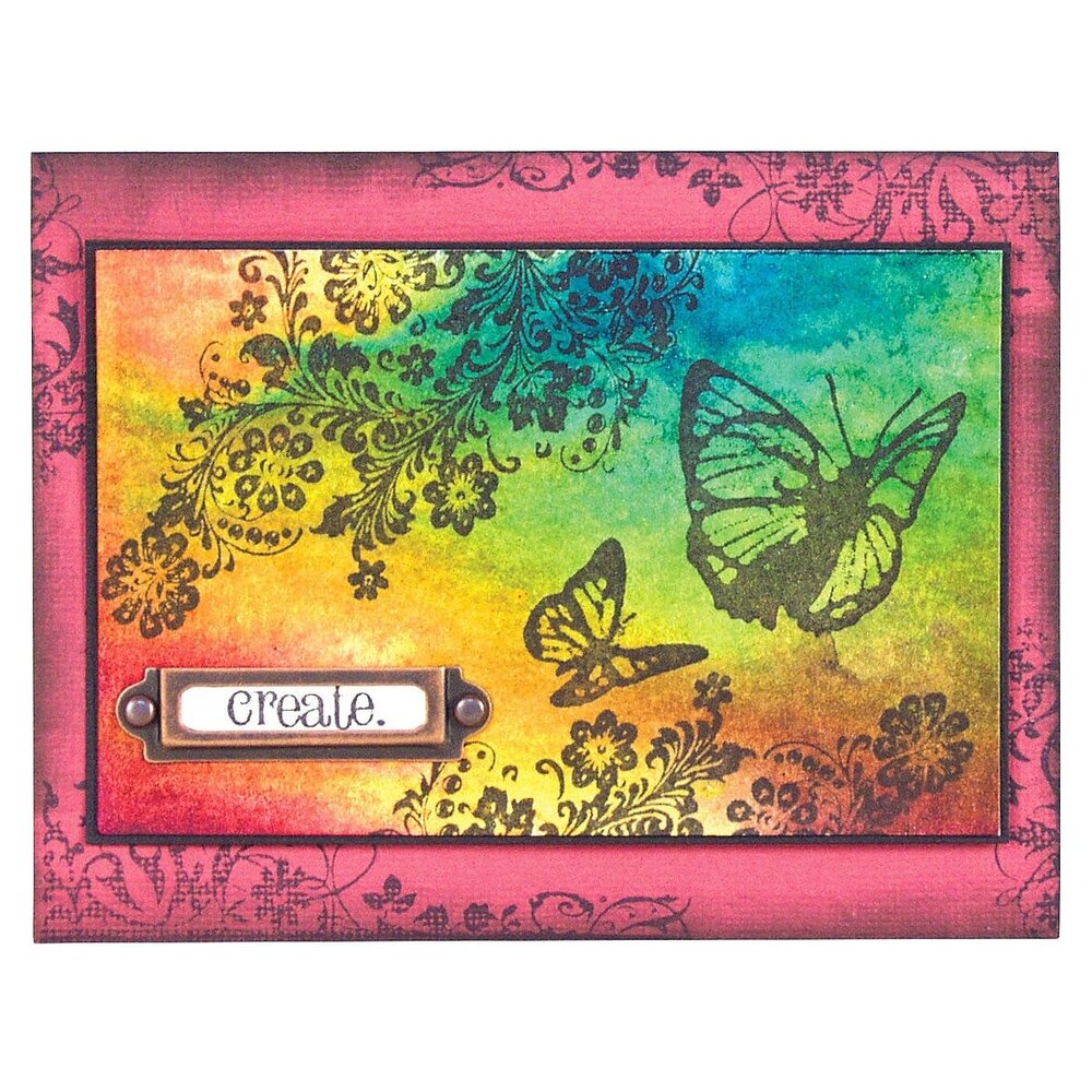 Stampers Anonymous Curations Collection Cling Components Stamps Flutter (COM022)