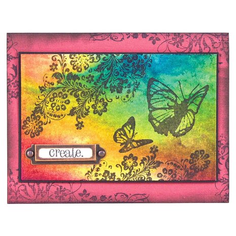 Stampers Anonymous Curations Collection Cling Components Stamps Flutter (COM022)