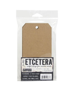 Stampers Anonymous Curations Collection Tim Holtz Etcetera Chipboard #8 Tag (THETC005) Stampers Anonymous Curations Collection Tim Holtz Etcetera Chipboard #8 Tag (THETC005)