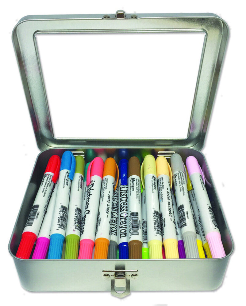 Ranger Distress Crayon Storage Tin (TDA56485) Ranger Distress Crayon Storage Tin (TDA56485)