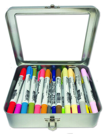Ranger Distress Crayon Storage Tin (TDA56485) Ranger Distress Crayon Storage Tin (TDA56485)