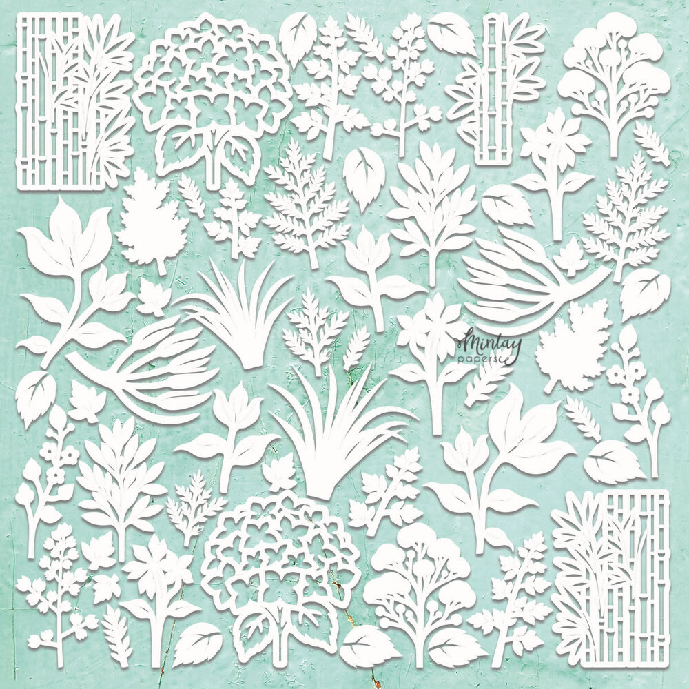 Mintay Chippies 12x12 Inch Flora Filigree 1 (MT-CHIP2-D102) Mintay Chippies 12x12 Inch Flora Filigree 1 (MT-CHIP2-D102)