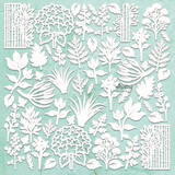 Mintay Chippies 12x12 Inch Flora Filigree 1 (MT-CHIP2-D102)
