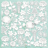Mintay Chippies 12x12 Inch Flora Filigree 2 (MT-CHIP2-D103)