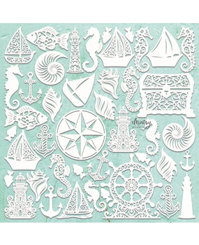 Mintay Chippies 12x12 Inch Seashore Filigree (MT-CHIP2-D104)