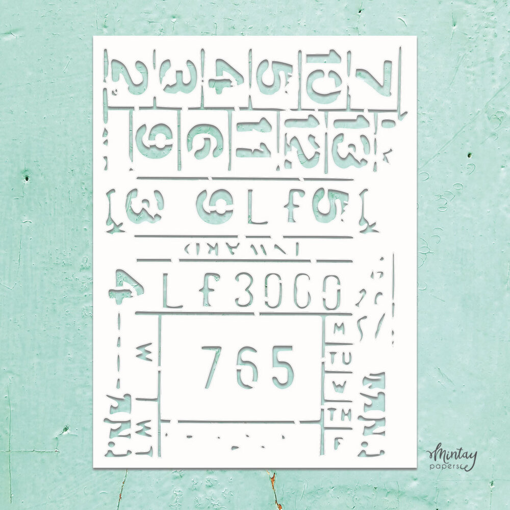 Mintay Kreativa Stencil 6x8 Inch Mixed 3 (MTK-STEN-52) Mintay Kreativa Stencil 6x8 Inch Mixed 3 (MTK-STEN-52)