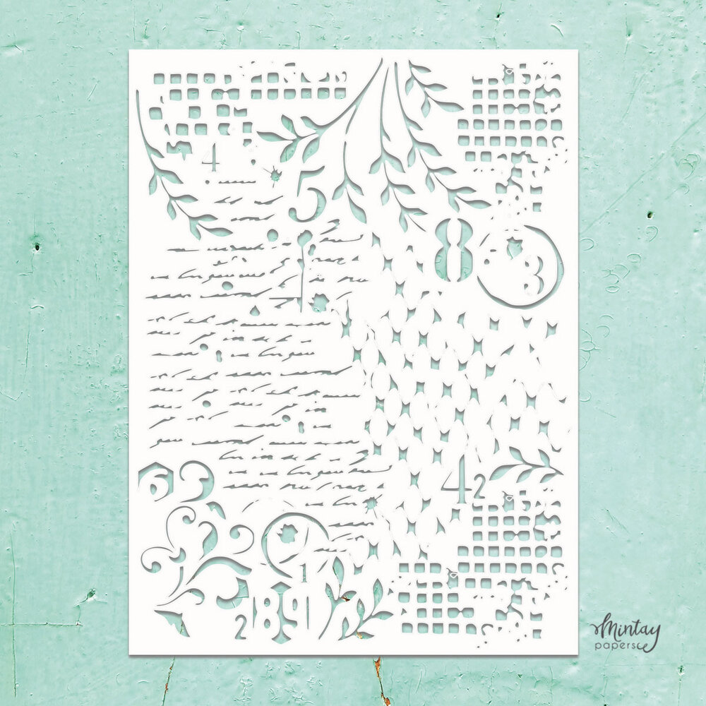 Mintay Kreativa Stencil 6x8 Inch Mixed 4 (MTK-STEN-53) Mintay Kreativa Stencil 6x8 Inch Mixed 4 (MTK-STEN-53)