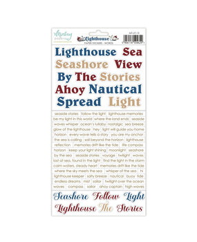 Mintay Lighthouse 6x12 Inch Paper Stickers Words (MT-LIT-13) Mintay Lighthouse 6x12 Inch Paper Stickers Words (MT-LIT-13)