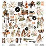 Mintay Music Garden 12x12 Inch Paper Elements (MT-MUS-09)