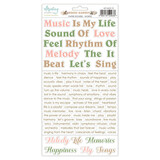 Mintay Music Garden 6x12 Inch Paper Stickers Words (MT-MUS-13)