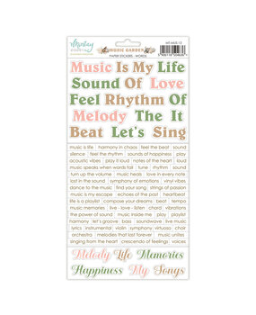 Mintay Music Garden 6x12 Inch Paper Stickers Words (MT-MUS-13) Mintay Music Garden 6x12 Inch Paper Stickers Words (MT-MUS-13)