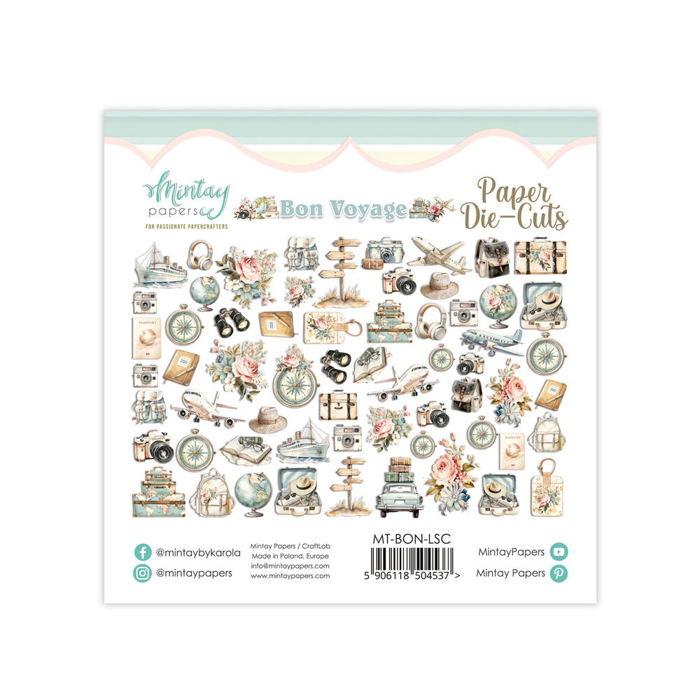 Mintay Bon Voyage Die-Cuts (MT-BON-LSC) Mintay Bon Voyage Die-Cuts (MT-BON-LSC)