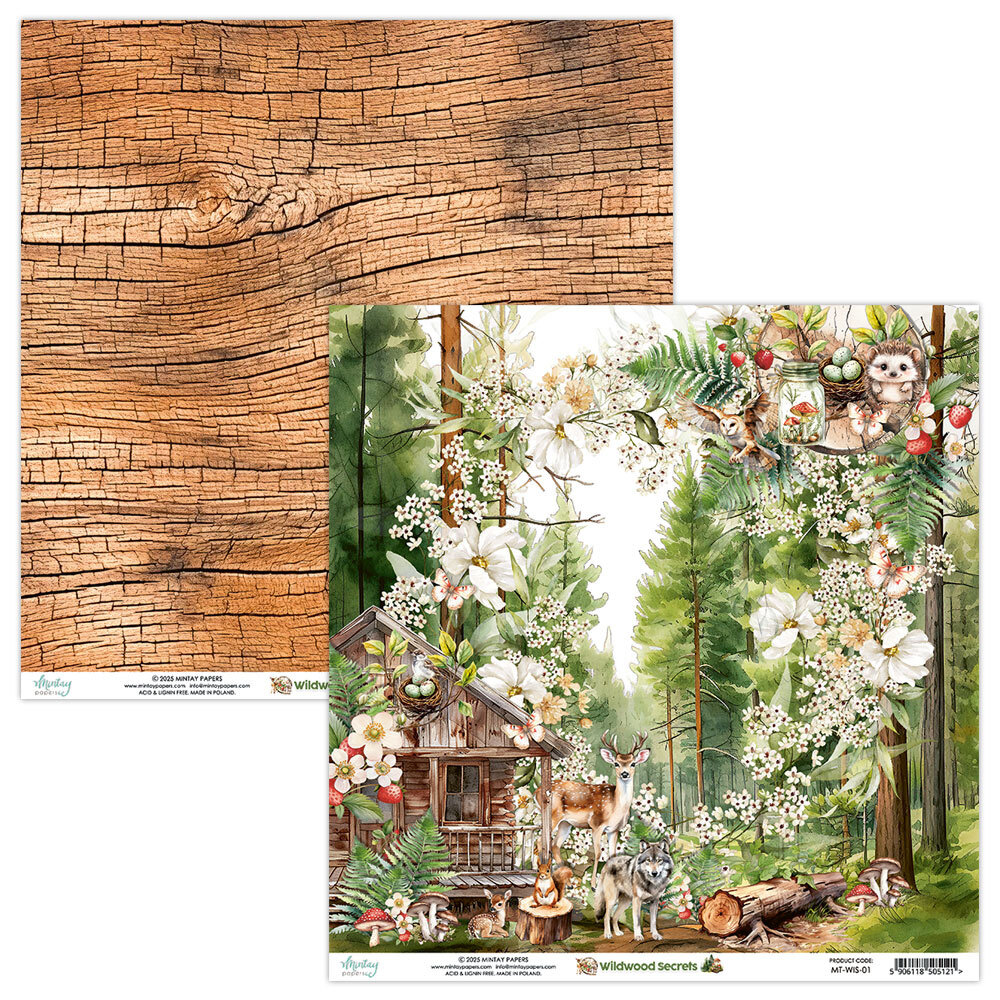 Mintay Wildwood Secrets 12x12 Inch Paper Pad (MT-WIS-07) Mintay Wildwood Secrets 12x12 Inch Paper Pad (MT-WIS-07)