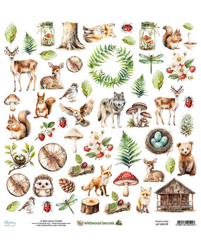 Mintay Wildwood Secrets 12x12 Inch Paper Elements (MT-WIS-09)