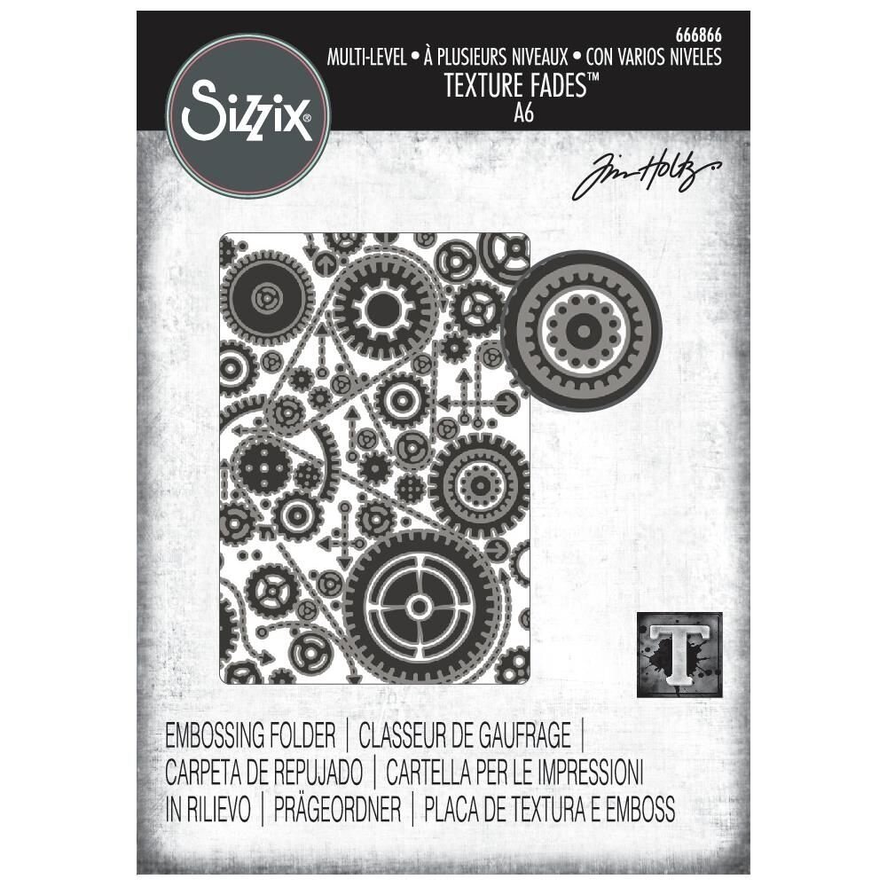 Sizzix Multi-Level Textured Impressions Vault Gears (666866) Sizzix Multi-Level Textured Impressions Vault Gears (666866)