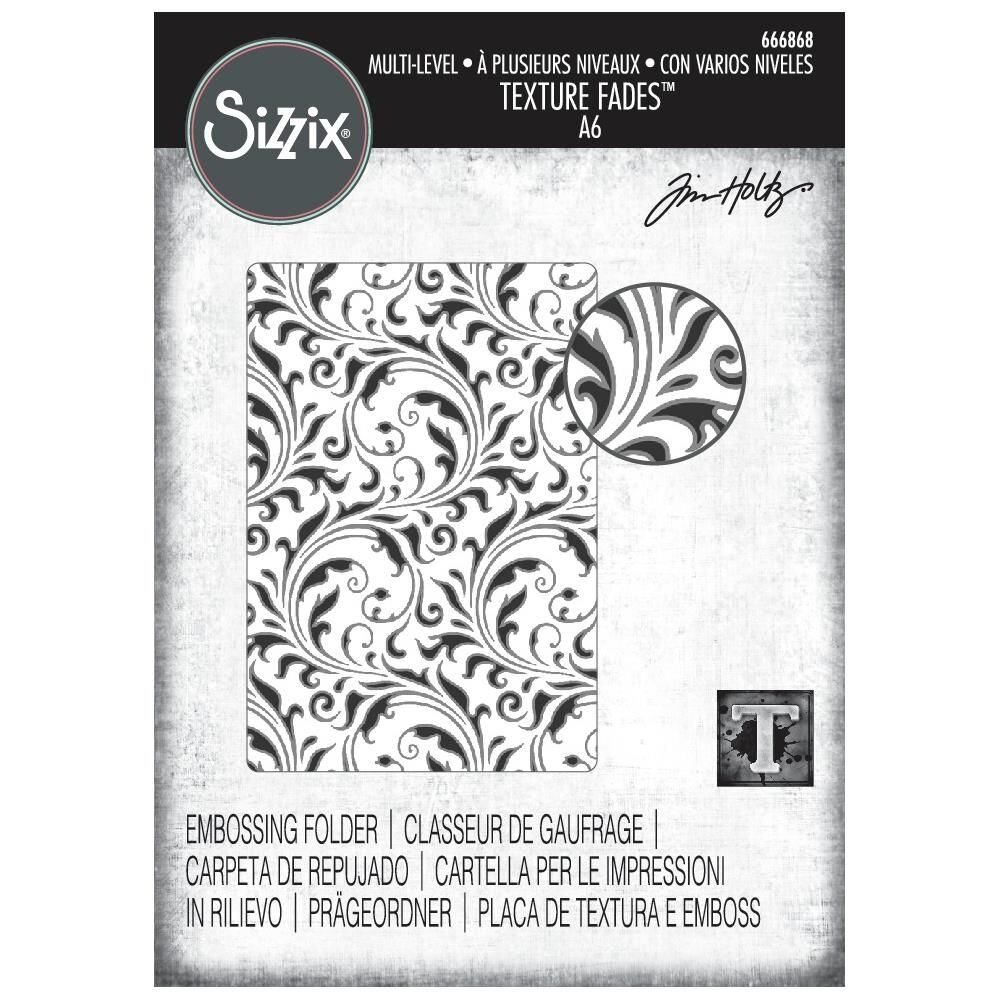 Sizzix Multi-Level Textured Impressions Vault Flourish (666868)