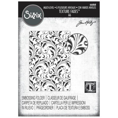 Sizzix Multi-Level Textured Impressions Vault Flourish (666868)