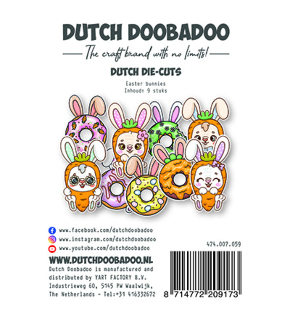 Dutch Doobadoo Dutch Die-Cuts Easter Bunnies (474.007.059) Dutch Doobadoo Dutch Die-Cuts Easter Bunnies (474.007.059)