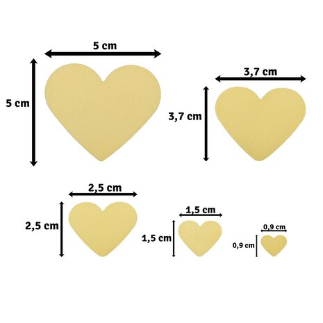 Vaessen Creative Figuurpons Set Hartjes (5pcs) (2137-129) Vaessen Creative Figuurpons Set Hartjes (5pcs) (2137-129)