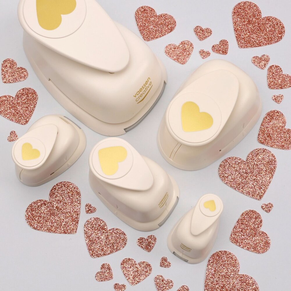 Vaessen Creative Figuurpons Set Hartjes (5pcs) (2137-129) Vaessen Creative Figuurpons Set Hartjes (5pcs) (2137-129)