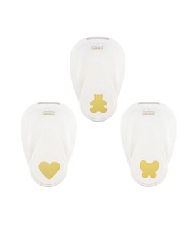 Vaessen Creative Figuurpons Set Beer Hart Vlinder (3pcs) (2137-128)