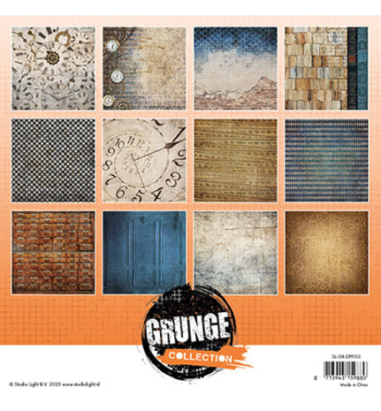 Studio Light Grunge 8x8 Inch Background Paper Pad (SL-GR-DPP313) Studio Light Grunge 8x8 Inch Background Paper Pad (SL-GR-DPP313)