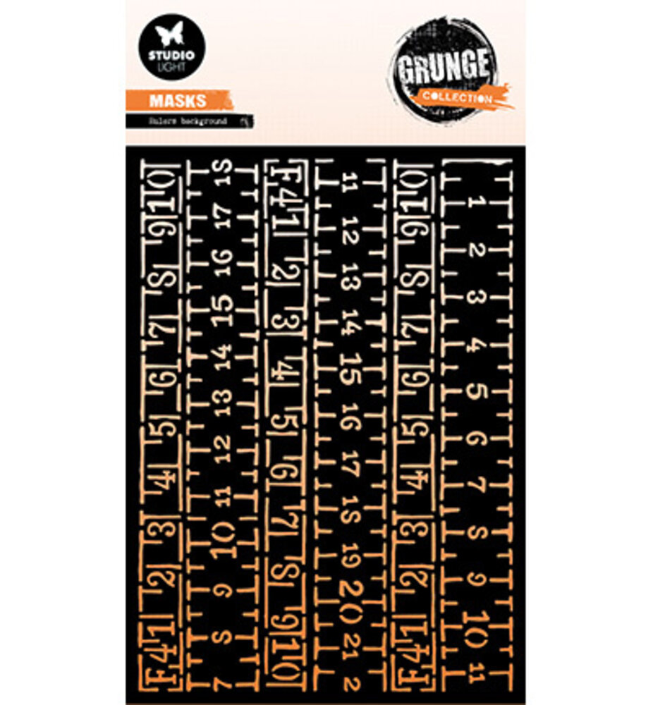 Studio Light Grunge Rulers Background Masking Stencil (SL-GR-MASK335) Studio Light Grunge Rulers Background Masking Stencil (SL-GR-MASK335)