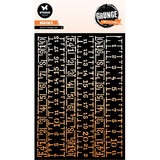 Studio Light Grunge Rulers Background Masking Stencil (SL-GR-MASK335)