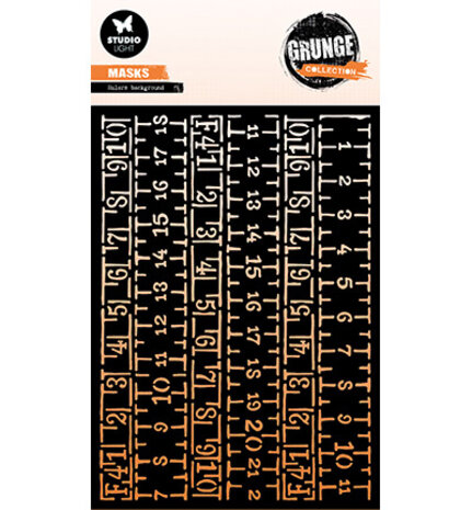Studio Light Grunge Rulers Background Masking Stencil (SL-GR-MASK335) Studio Light Grunge Rulers Background Masking Stencil (SL-GR-MASK335)