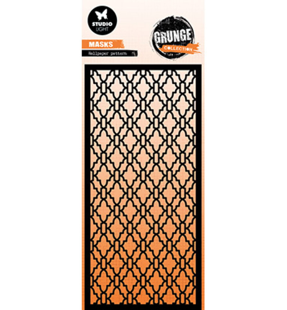 Studio Light Grunge Wallpaper Pattern Masking Stencil (SL-GR-MASK336)