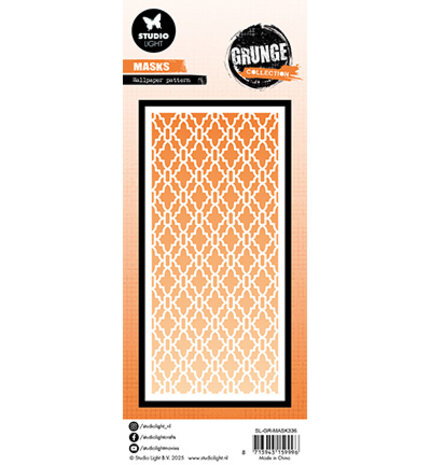 Studio Light Grunge Wallpaper Pattern Masking Stencil (SL-GR-MASK336)
