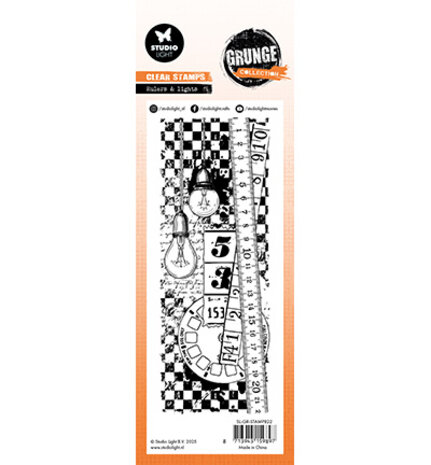 Studio Light Grunge Slimline Clear Stamps Rulers & Lights (SL-GR-STAMP822) Studio Light Grunge Slimline Clear Stamps Rulers & Lights (SL-GR-STAMP822)