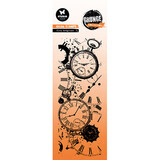 Studio Light Grunge Slimline Clear Stamps Clock Background (SL-GR-STAMP823)