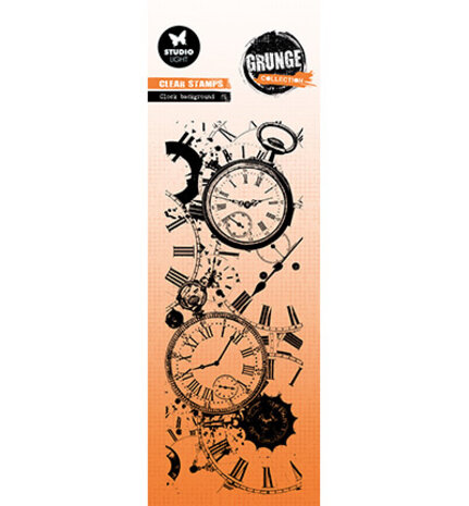 Studio Light Grunge Slimline Clear Stamps Clock Background (SL-GR-STAMP823) Studio Light Grunge Slimline Clear Stamps Clock Background (SL-GR-STAMP823)