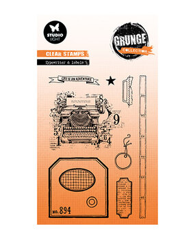Studio Light Grunge Clear Stamps Typewriter & Labels (SL-GR-STAMP826) Studio Light Grunge Clear Stamps Typewriter & Labels (SL-GR-STAMP826)