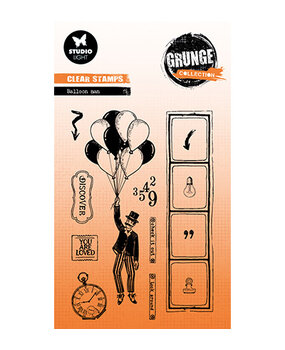 Studio Light Grunge Clear Stamps Ballon Man (SL-GR-STAMP827) Studio Light Grunge Clear Stamps Ballon Man (SL-GR-STAMP827)