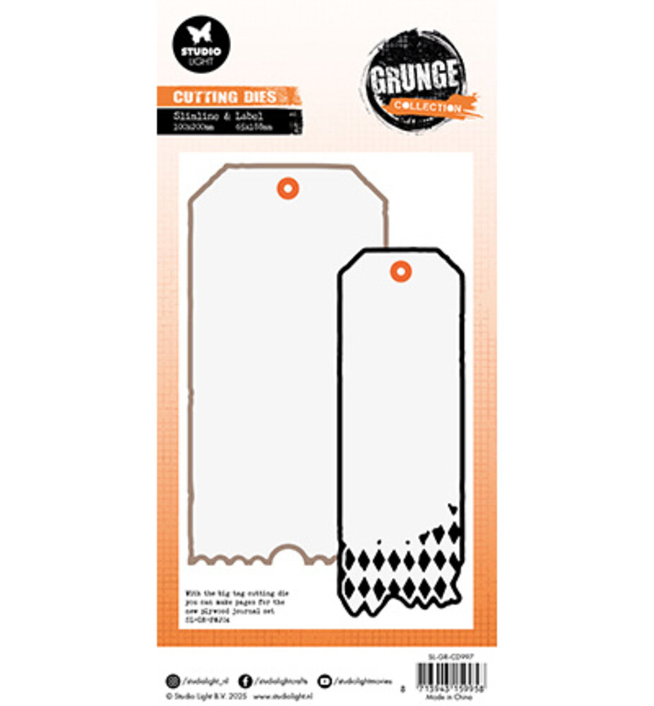 Studio Light Grunge Snijmal Tag Shapes (SL-GR-CD997)