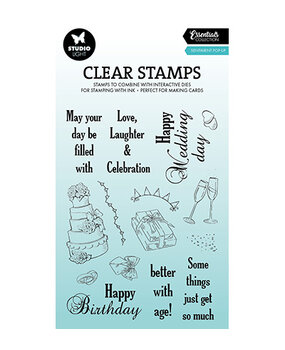 Studio Light Essentials Clear Stamps Sentiment Pop-up (SL-ES-STAMP804) Studio Light Essentials Clear Stamps Sentiment Pop-up (SL-ES-STAMP804)