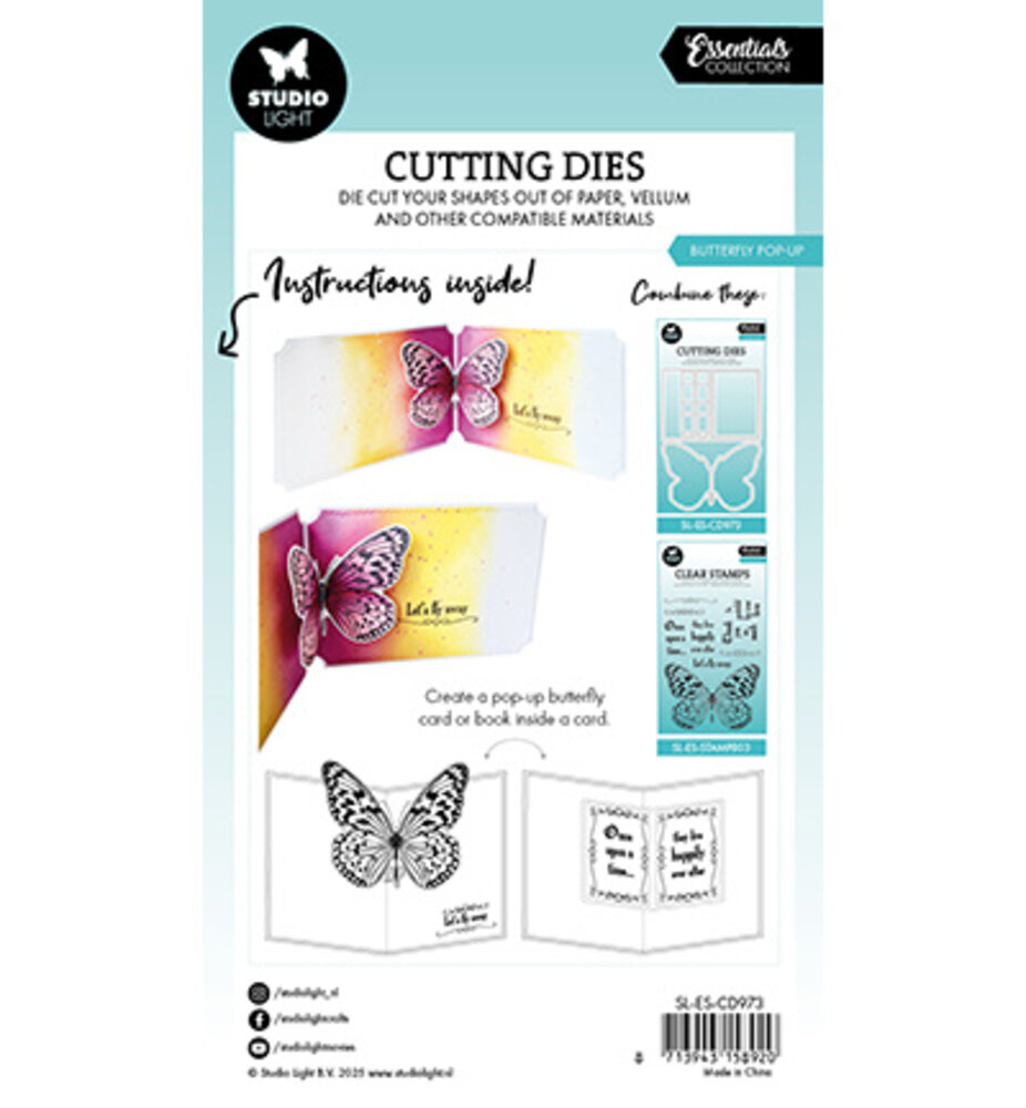 Studio Light Essentials Snijmal Butterfly Pop-up (SL-ES-CD973) Studio Light Essentials Snijmal Butterfly Pop-up (SL-ES-CD973)