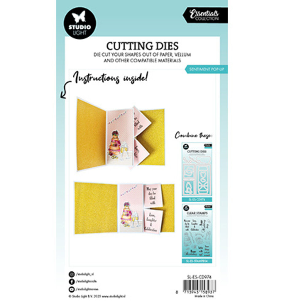 Studio Light Essentials Snijmal Sentiment Pop-up (SL-ES-CD974) Studio Light Essentials Snijmal Sentiment Pop-up (SL-ES-CD974)